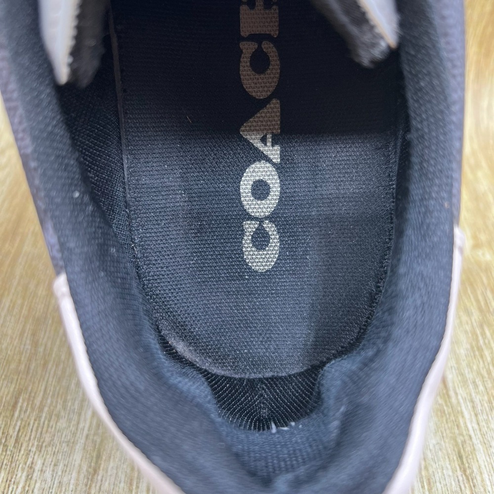 Coach CitySole Signature Court Sneakers Men's Size 12 D Black Charcoal G5015 - Picture 5 of 10
